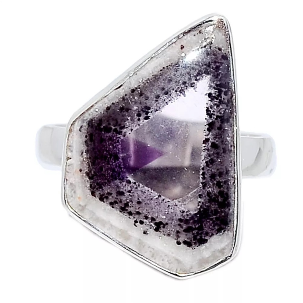 Super 23 Amethyst silver rings - Picture 2 of 2